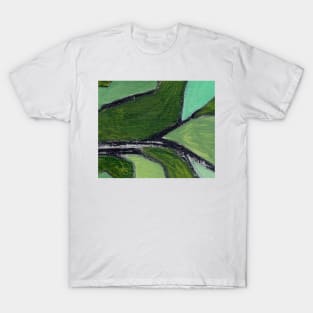 Sap Green Abstract Art T-Shirt